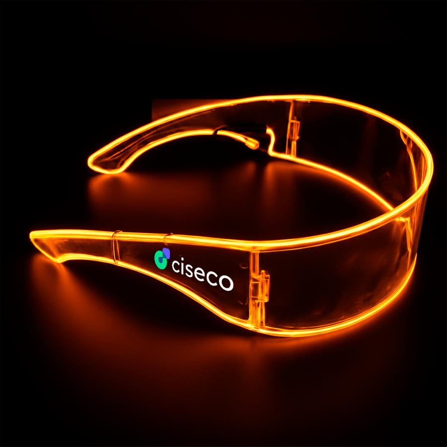 Light Up Cyber Glasses - Custom Promo Now - UK