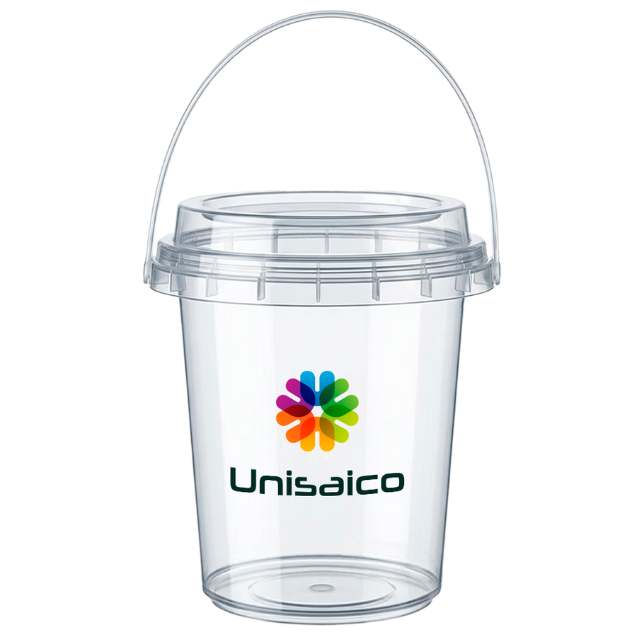 Premium Transparent Drink Buckets - Custom Promo Now - UK