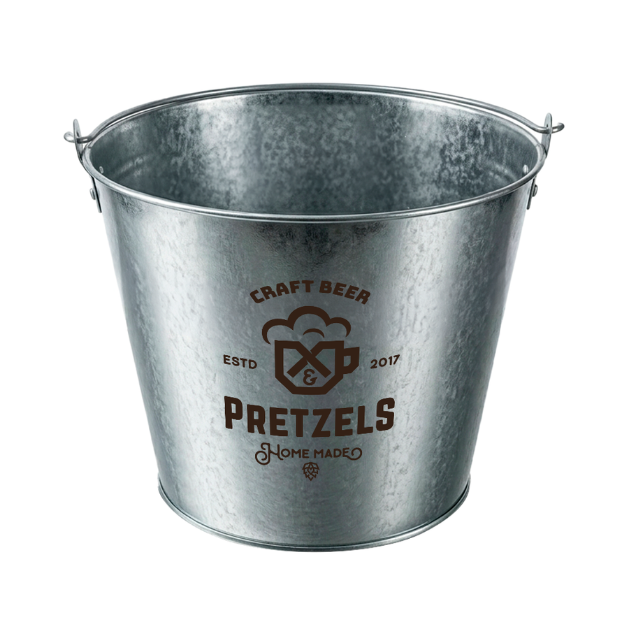 Tinplate Beer Buckets & Opener Combo - Custom Promo Now - UK