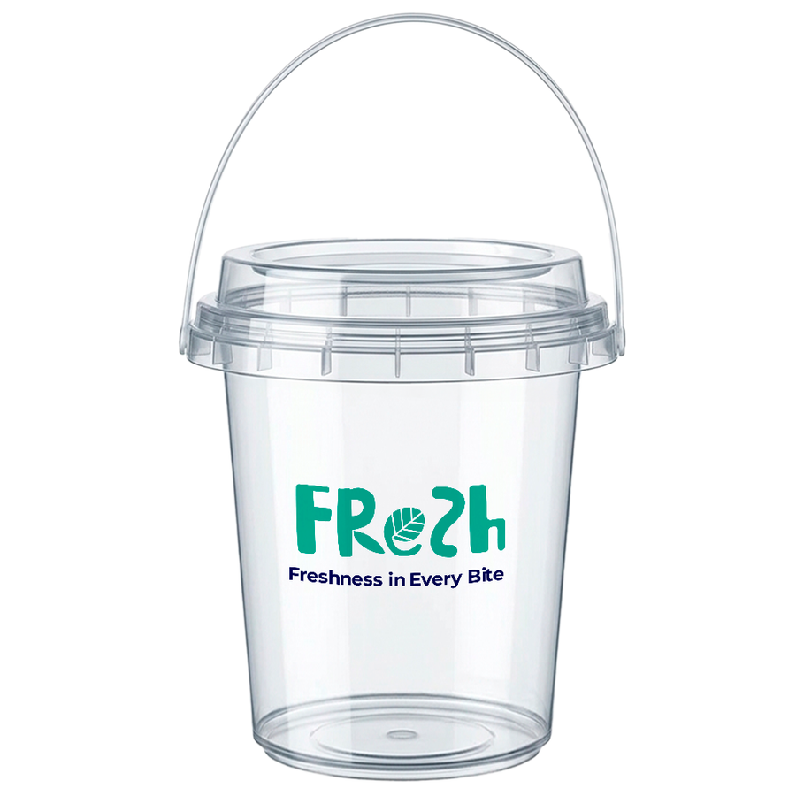 Premium Transparent Drink Buckets - Custom Promo Now - UK