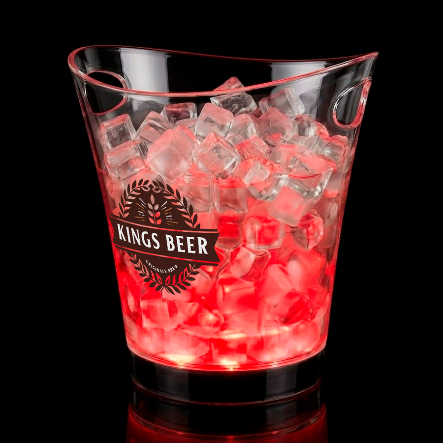 Classic Light-Up Drink Buckets - Custom Promo Now - UK