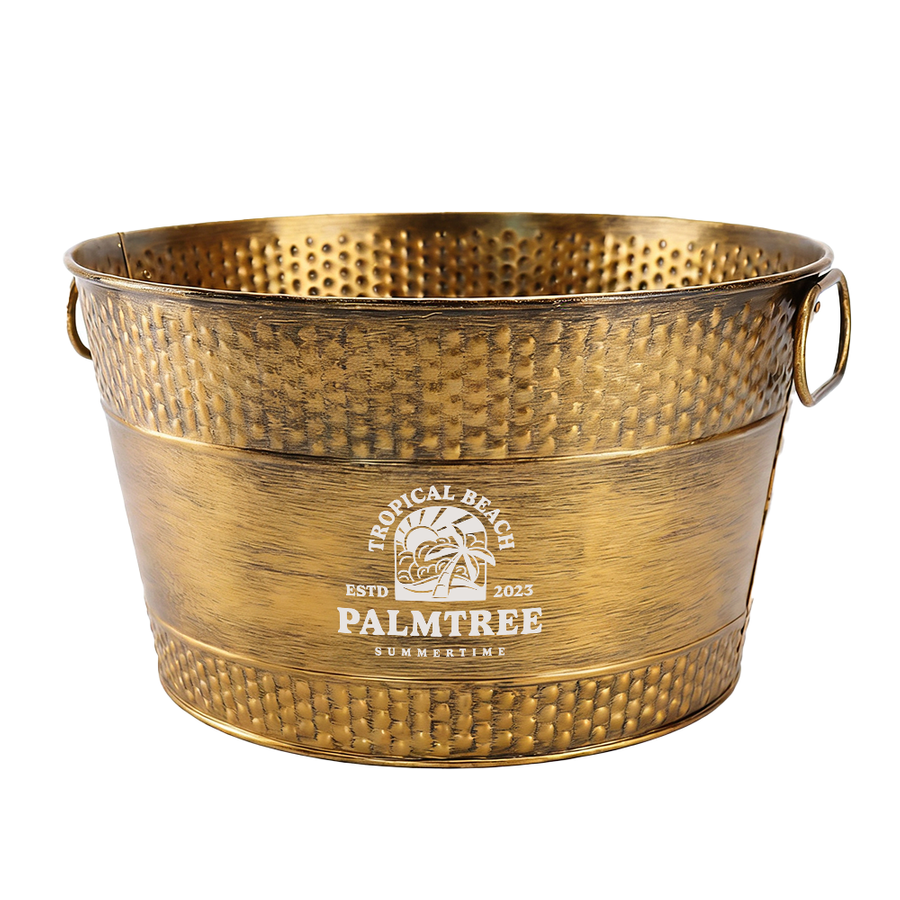 Galvanized Beverage & Ice Buckets - Custom Promo Now - UK