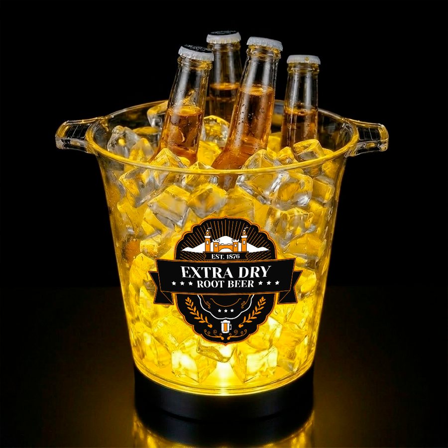 Multi-Color Light-Up Drink Buckets - Custom Promo Now - UK