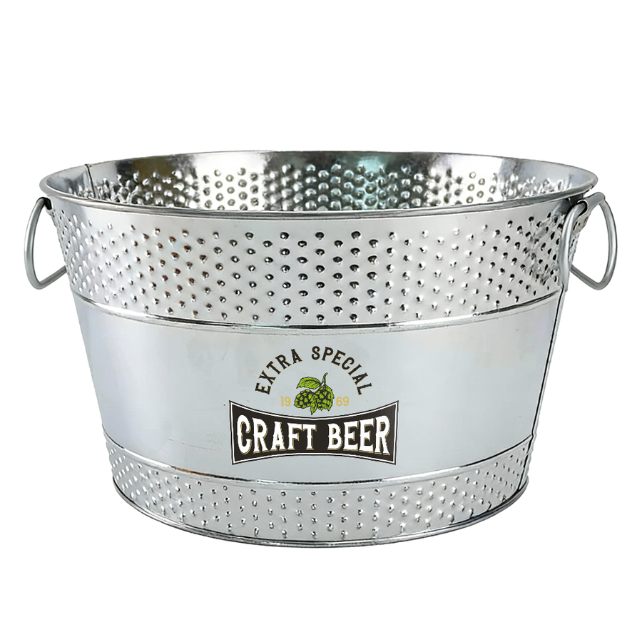 Galvanized Beverage & Ice Buckets - Custom Promo Now - UK