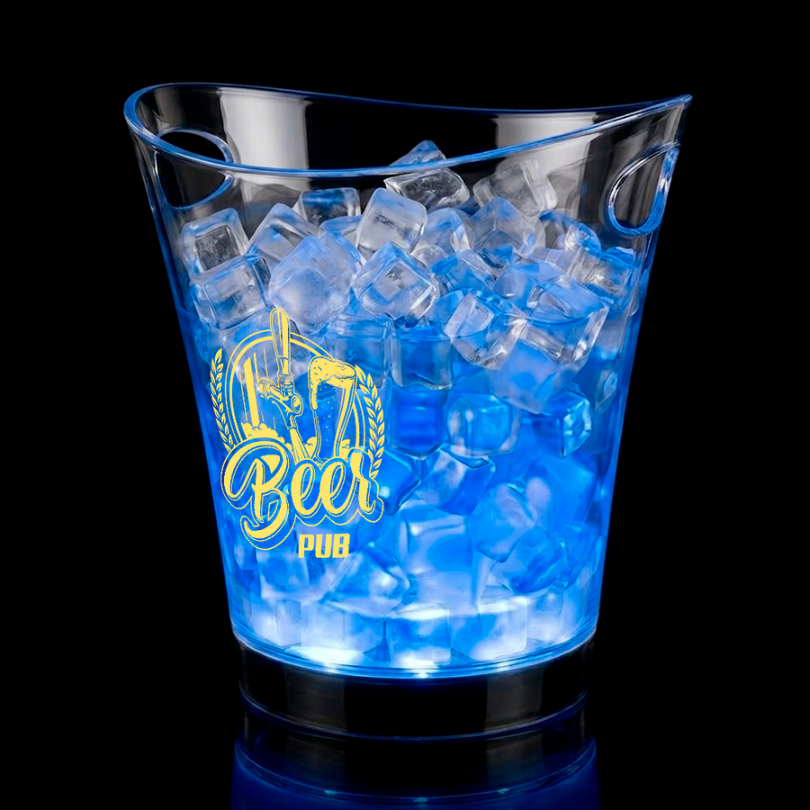 Classic Light-Up Drink Buckets - Custom Promo Now - UK