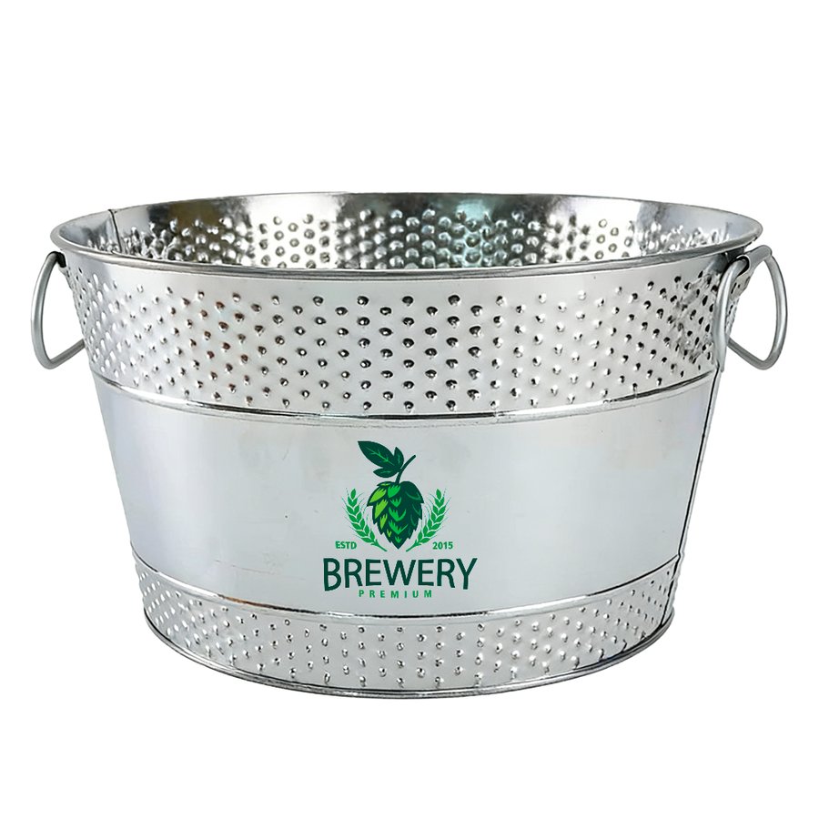 Galvanized Beverage & Ice Buckets - Custom Promo Now - UK
