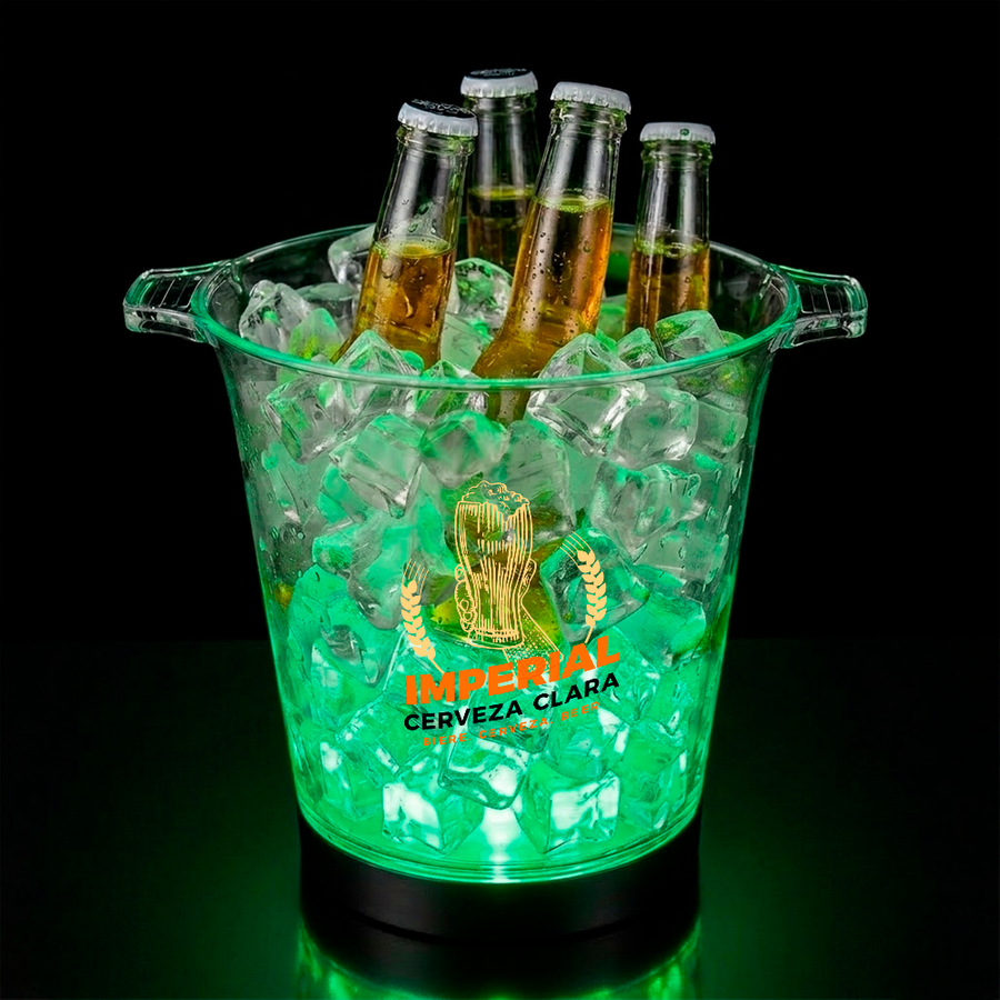 Multi-Color Light-Up Drink Buckets - Custom Promo Now - UK