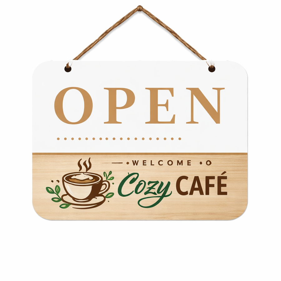 Plastic Hanging Door Signs - Custom Promo Now - UK