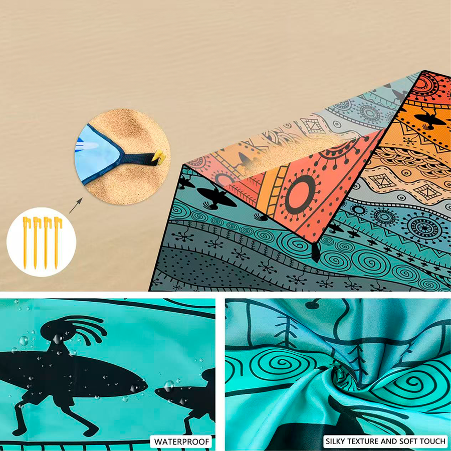 Windproof Beach Mats - Custom Promo Now - UK