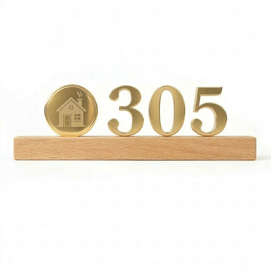 3D Wooden Door Signs - Custom Promo Now - UK