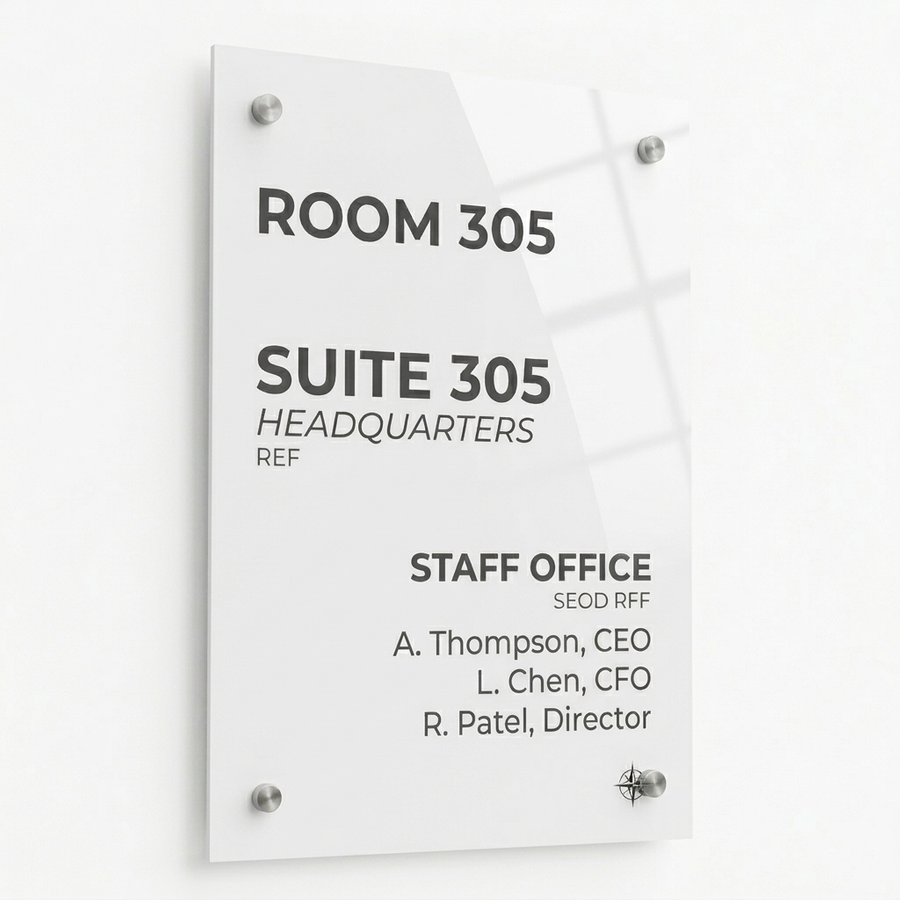 Colorful Acrylic Door Signs - Custom Promo Now - UK