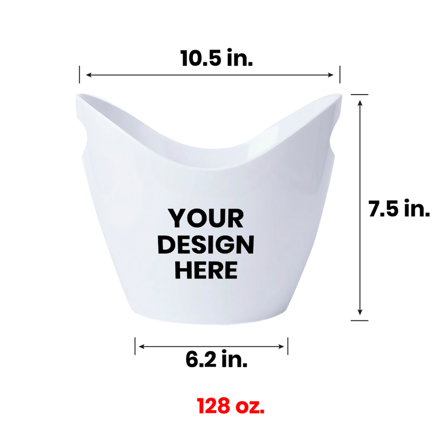 Curved Dual-Handle Drink Buckets - Custom Promo Now - UK