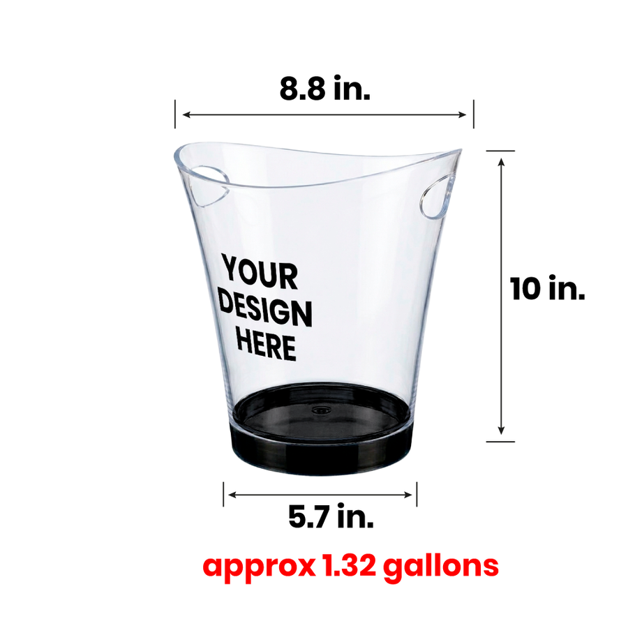 Classic Light-Up Drink Buckets - Custom Promo Now - UK