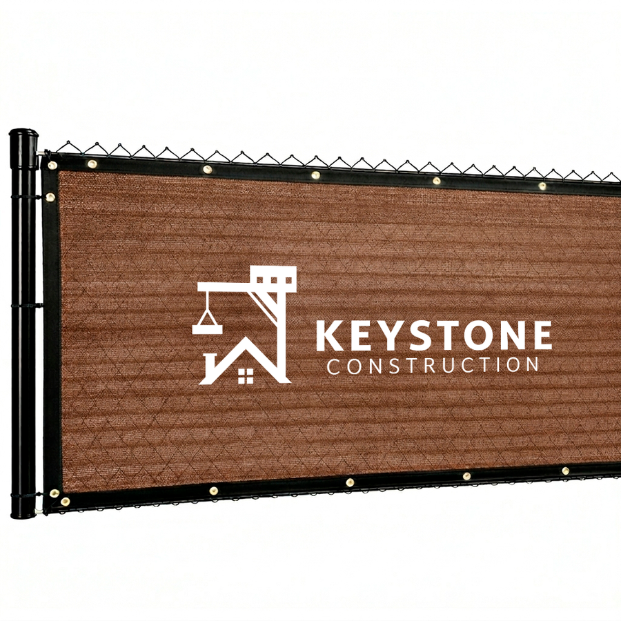 Custom 90% Blockage Fence Screen - Custom Promo Now - UK