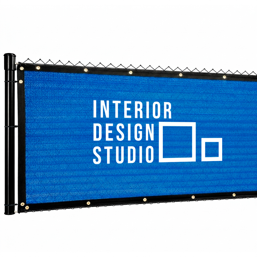 Custom 90% Blockage Fence Screen - Custom Promo Now - UK