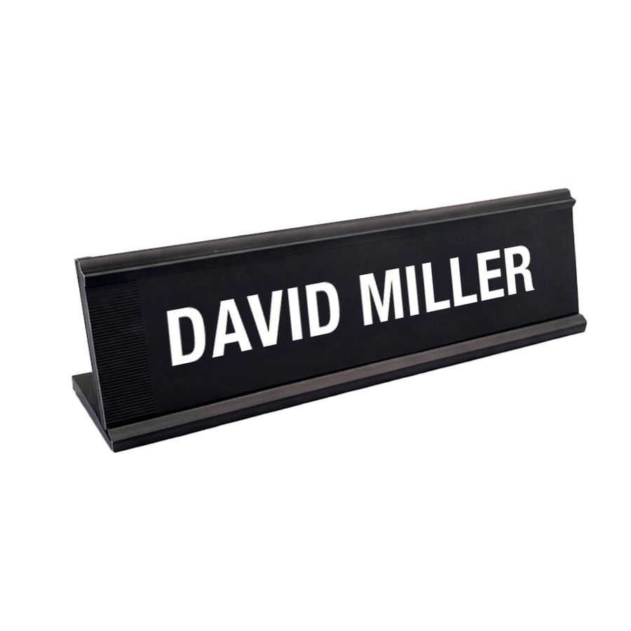 Metal Desktop Name Badges - Custom Promo Now - UK