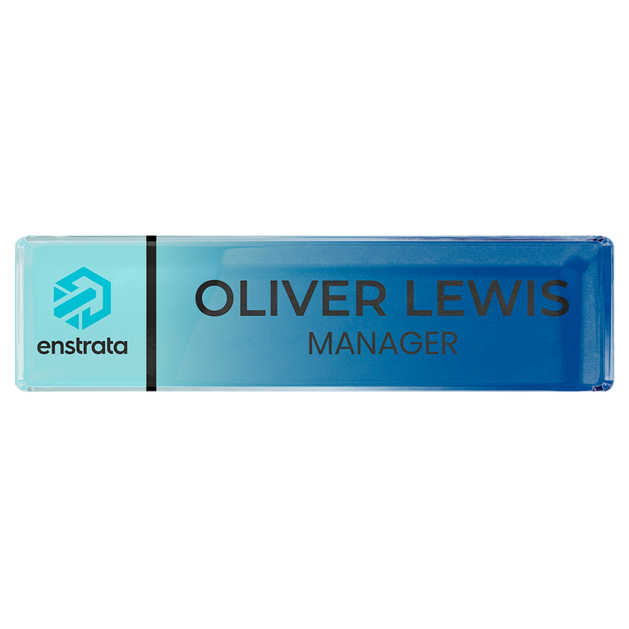 Acrylic Desktop Name Badges - Custom Promo Now - UK
