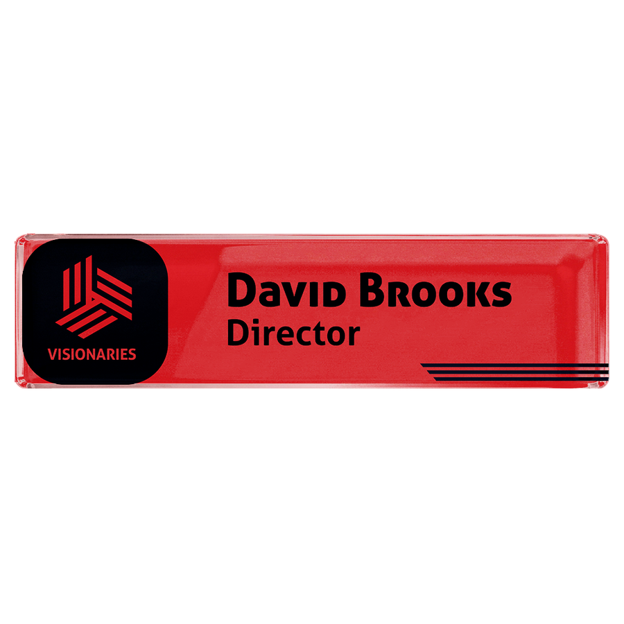 Acrylic Desktop Name Badges - Custom Promo Now - UK