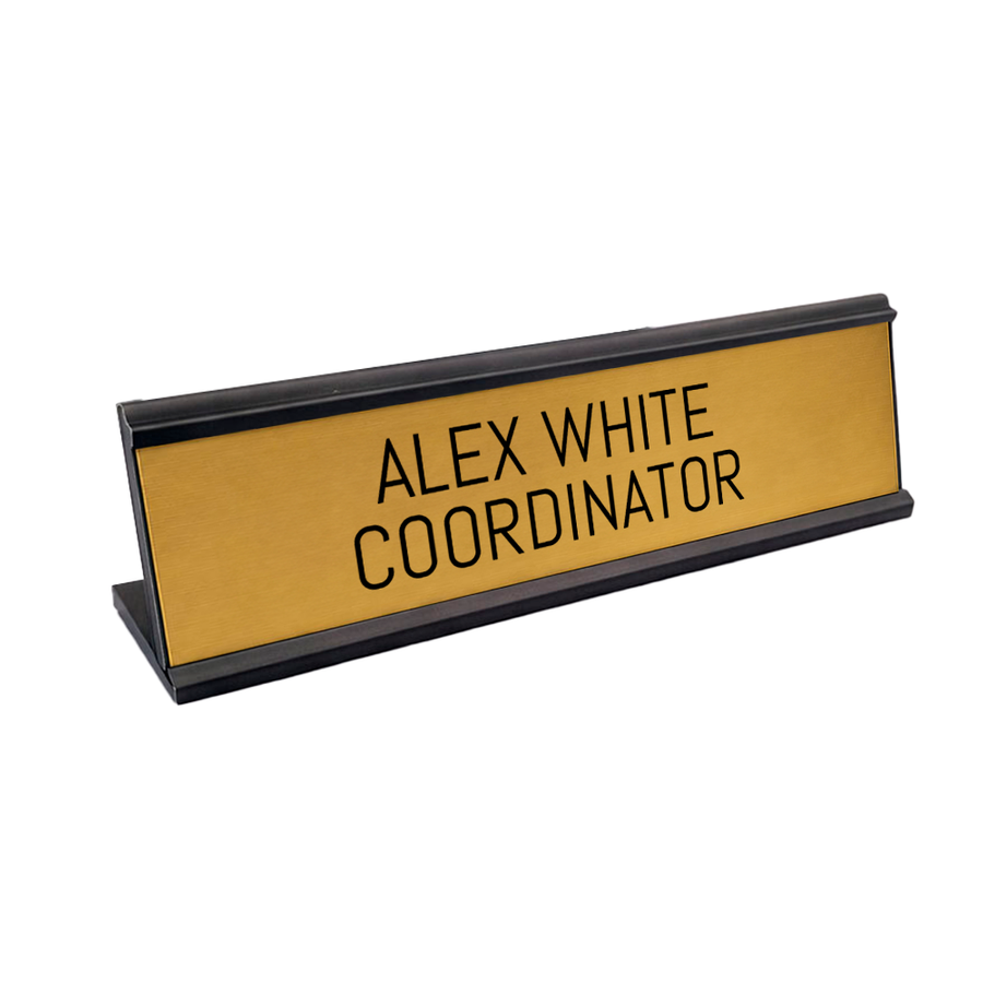 Metal Desktop Name Badges - Custom Promo Now - UK