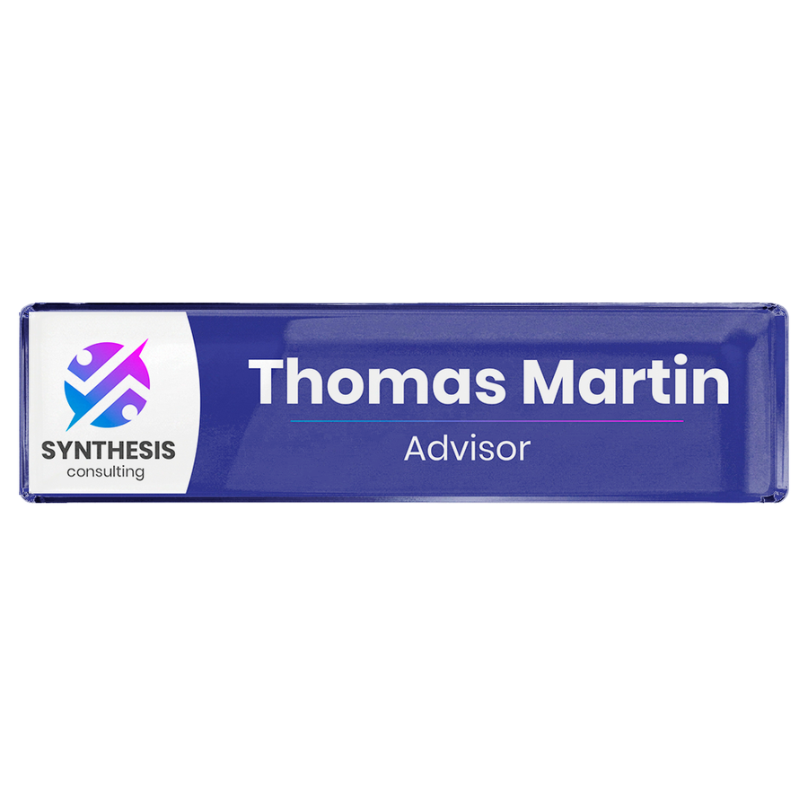 Acrylic Desktop Name Badges - Custom Promo Now - UK