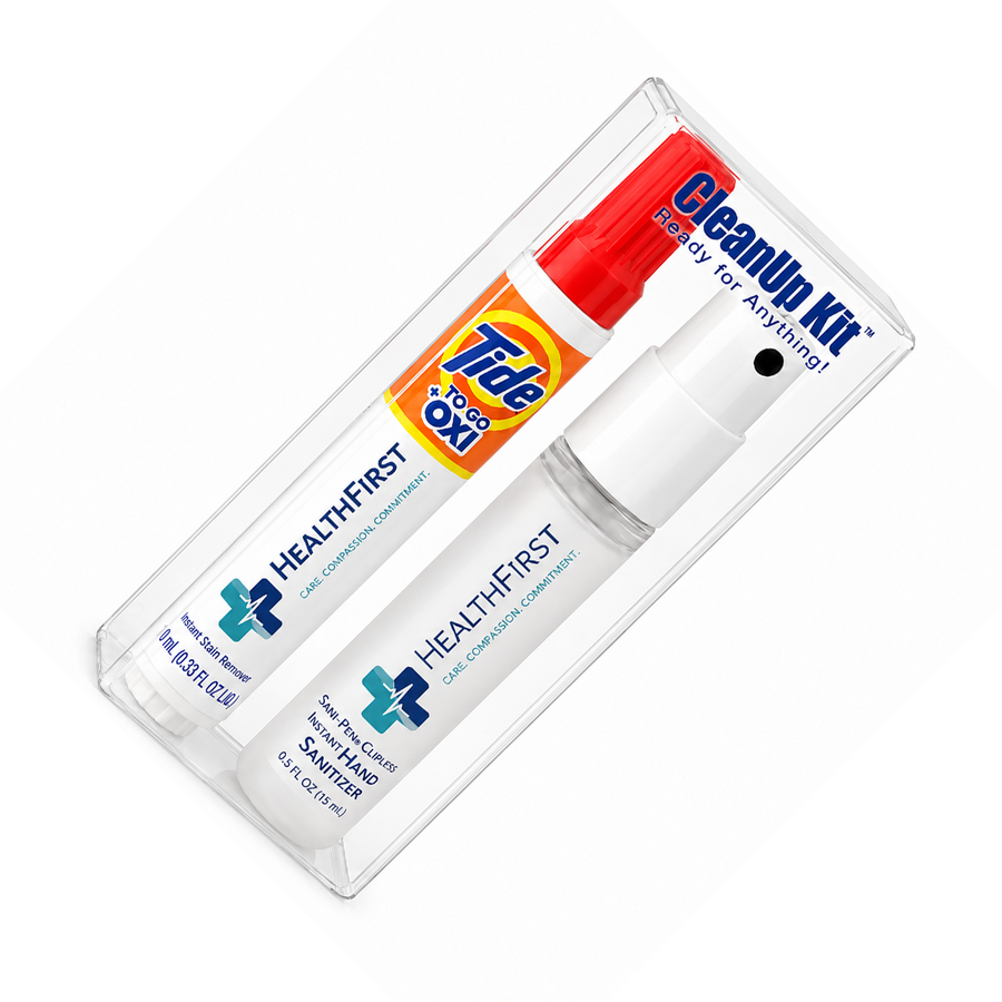 CleanUp Kit - Tide® to Go + Oxi and Sani-Pen® Clipless™ Travel Kits - Custom Promo Now - UK