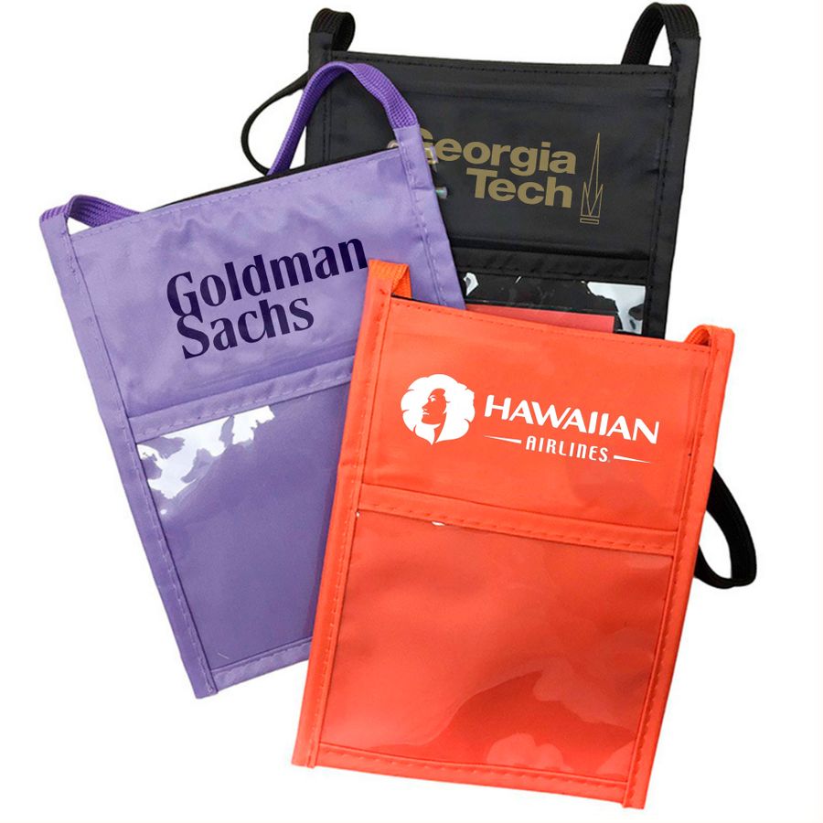 Dual Window Neck Wallets - Custom Promo Now - UK