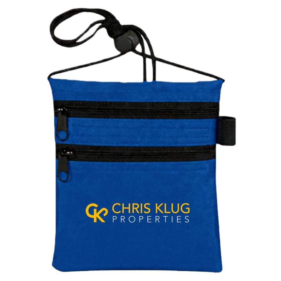 DualZip Neck Wallets - Custom Promo Now - UK