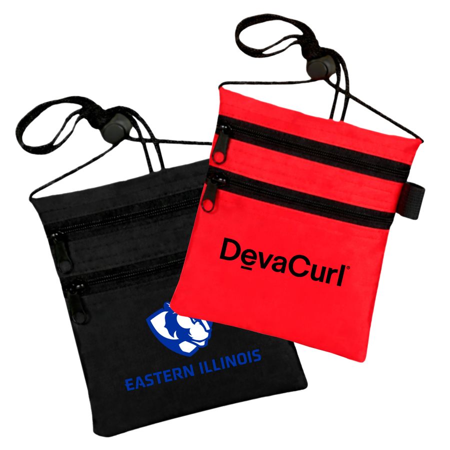 DualZip Neck Wallets - Custom Promo Now - UK