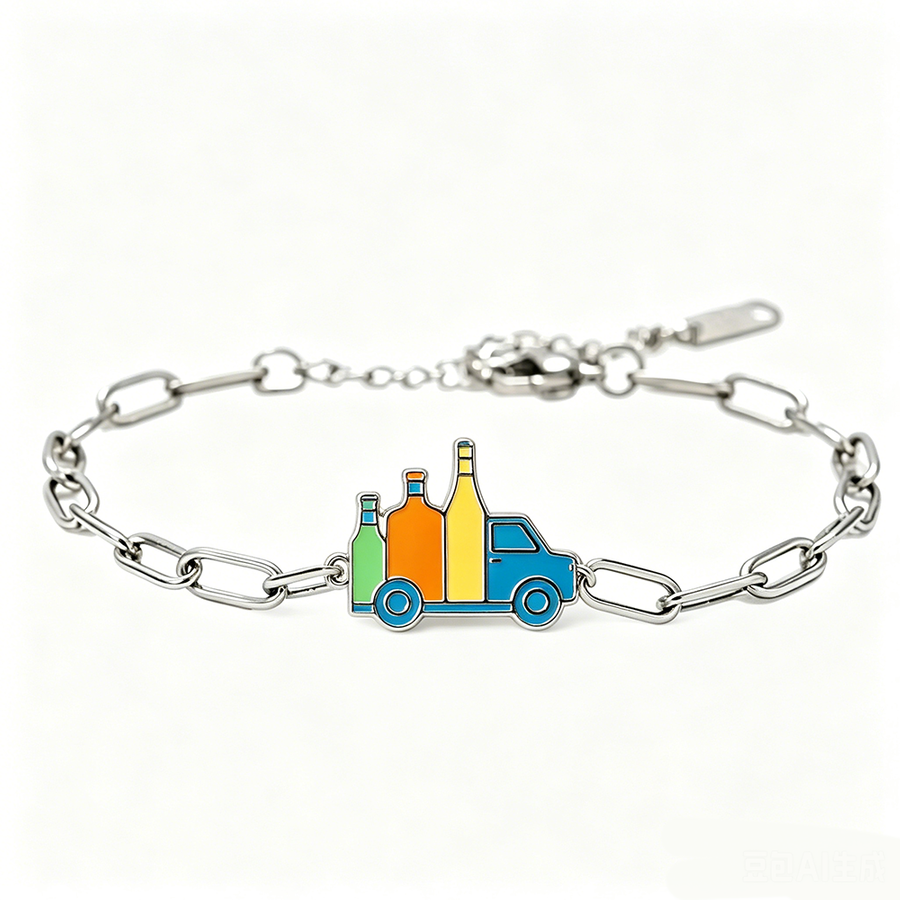 Hard Enamel Charm Bracelets - Custom Promo Now - UK