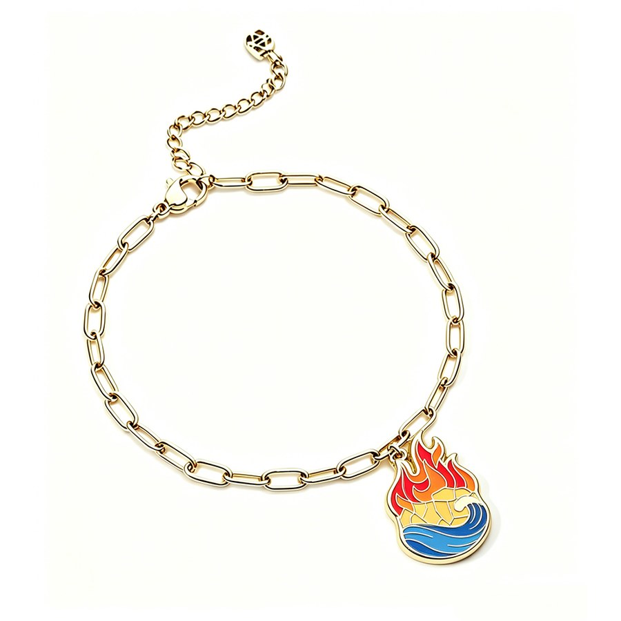 Hard Enamel Charm Bracelets - Custom Promo Now - UK