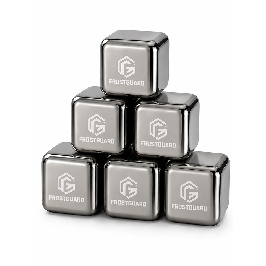 Silver Stainless Steel Ice Cubes - Custom Promo Now - UK
