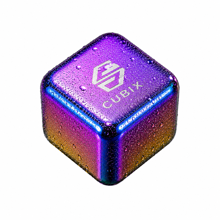 Rainbow Stainless Steel Ice Cubes - Custom Promo Now - UK