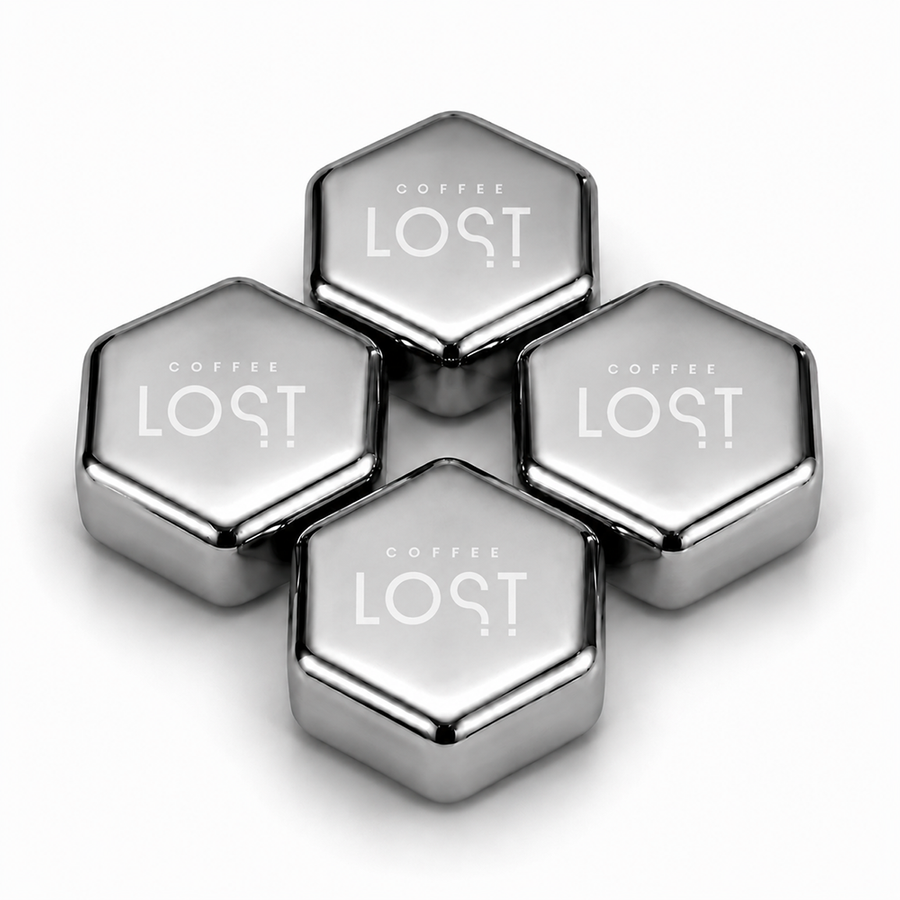 Hexagon Stainless Steel Ice Cubes - Custom Promo Now - UK