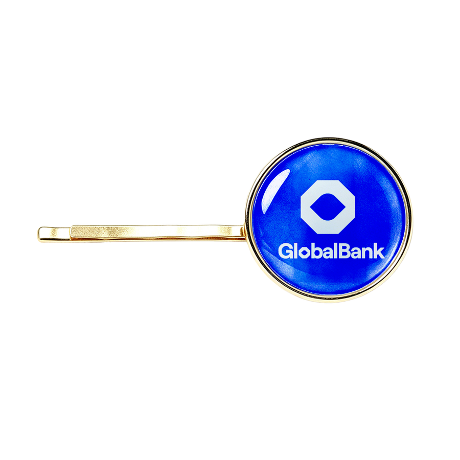 Epoxy Dome Metal Hair Clips - Custom Promo Now - UK