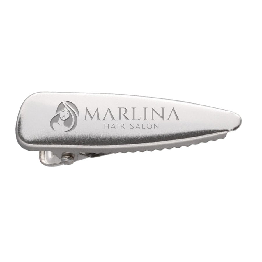 Laser Cut Metal Hair Clips - Custom Promo Now - UK