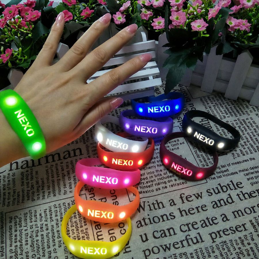 Light Up Silicone Wristbands - Custom Promo Now - UK
