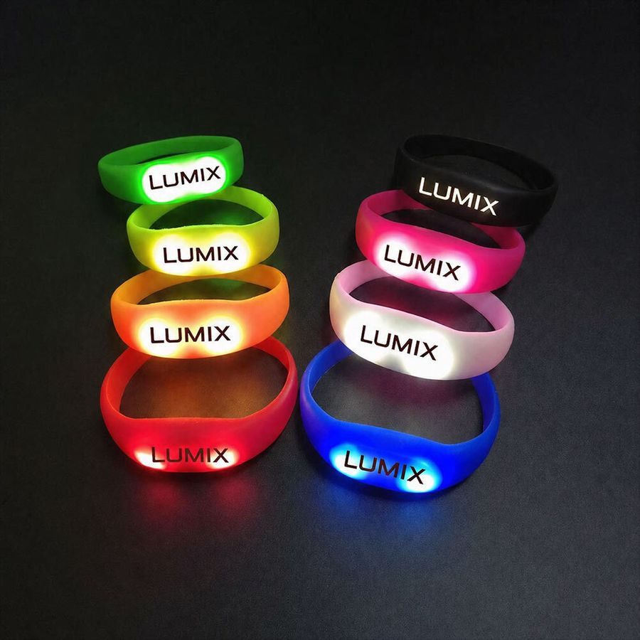 Light Up Silicone Wristbands - Custom Promo Now - UK