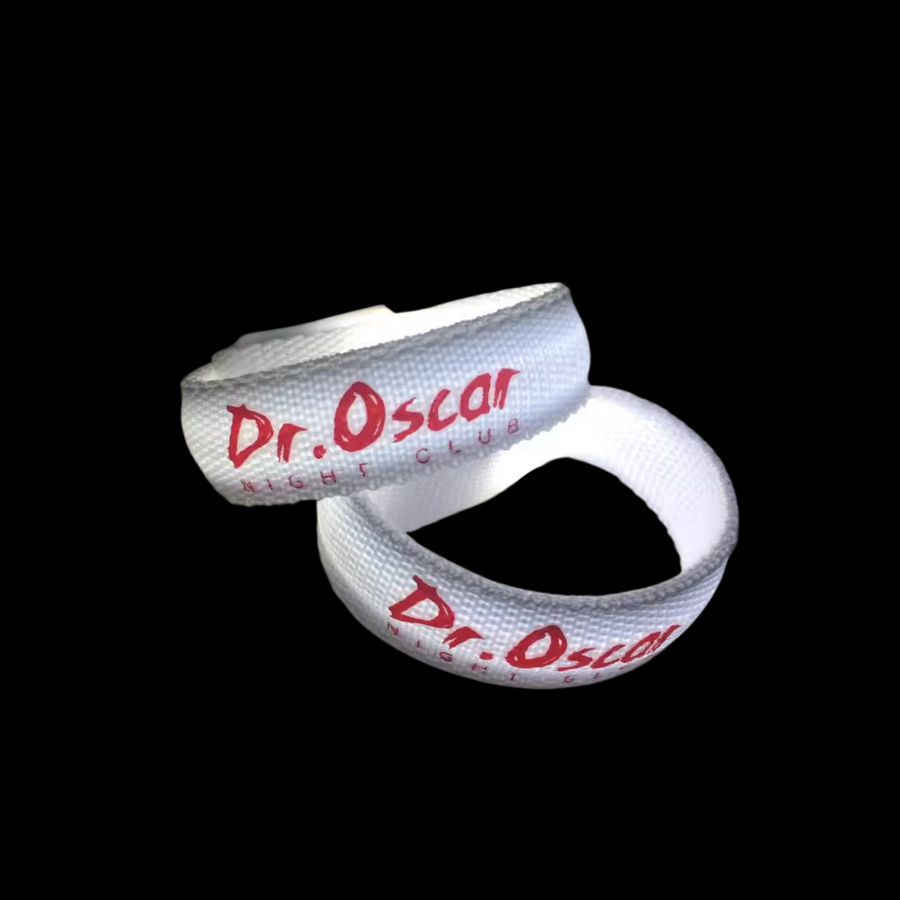 Glow Velcro Wristbands - Custom Promo Now - UK