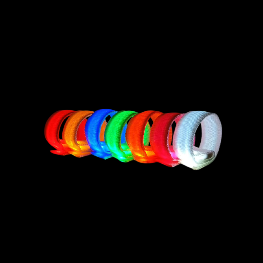 Glow Velcro Wristbands - Custom Promo Now - UK