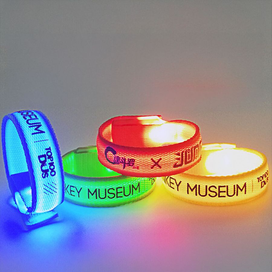 Glow Velcro Wristbands - Custom Promo Now - UK