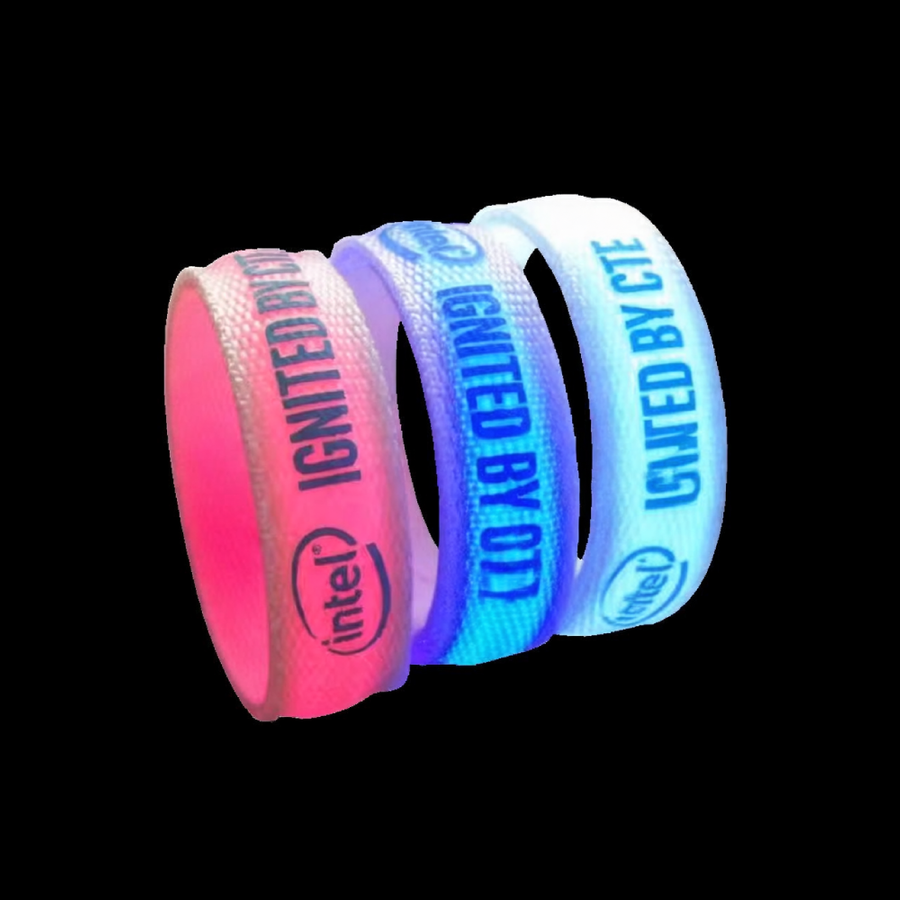 Glow Velcro Wristbands - Custom Promo Now - UK