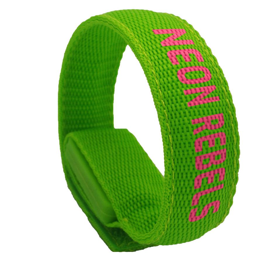 Glow Velcro Wristbands - Custom Promo Now - UK