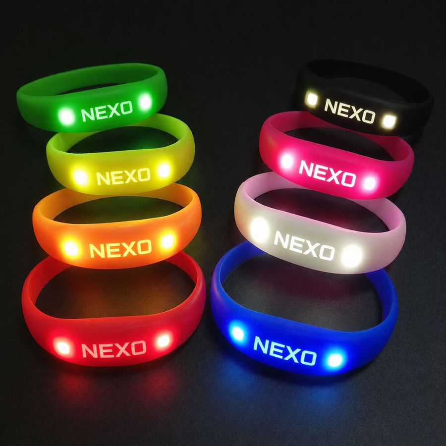 Light Up Silicone Wristbands - Custom Promo Now - UK