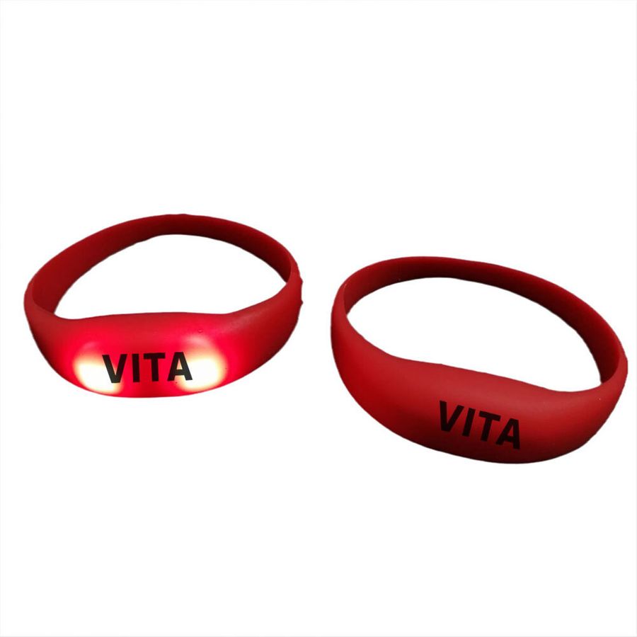 Light Up Silicone Wristbands - Custom Promo Now - UK