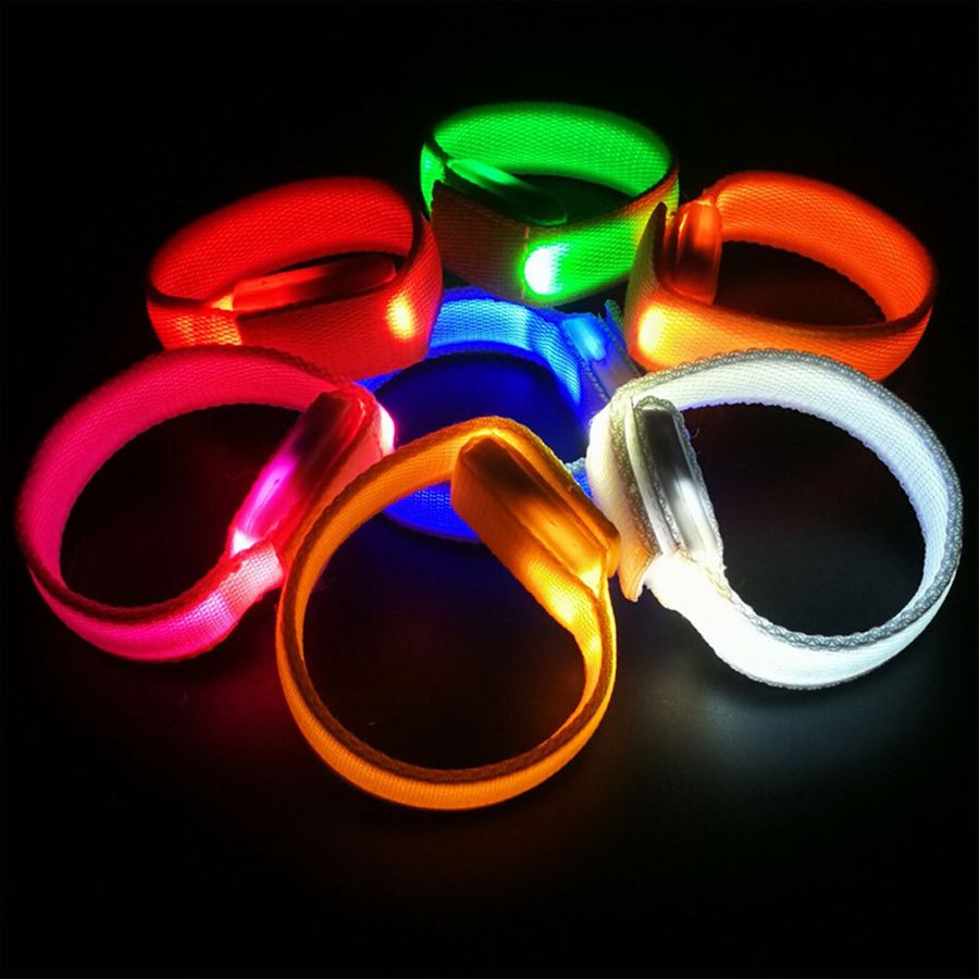 Glow Velcro Wristbands - Custom Promo Now - UK