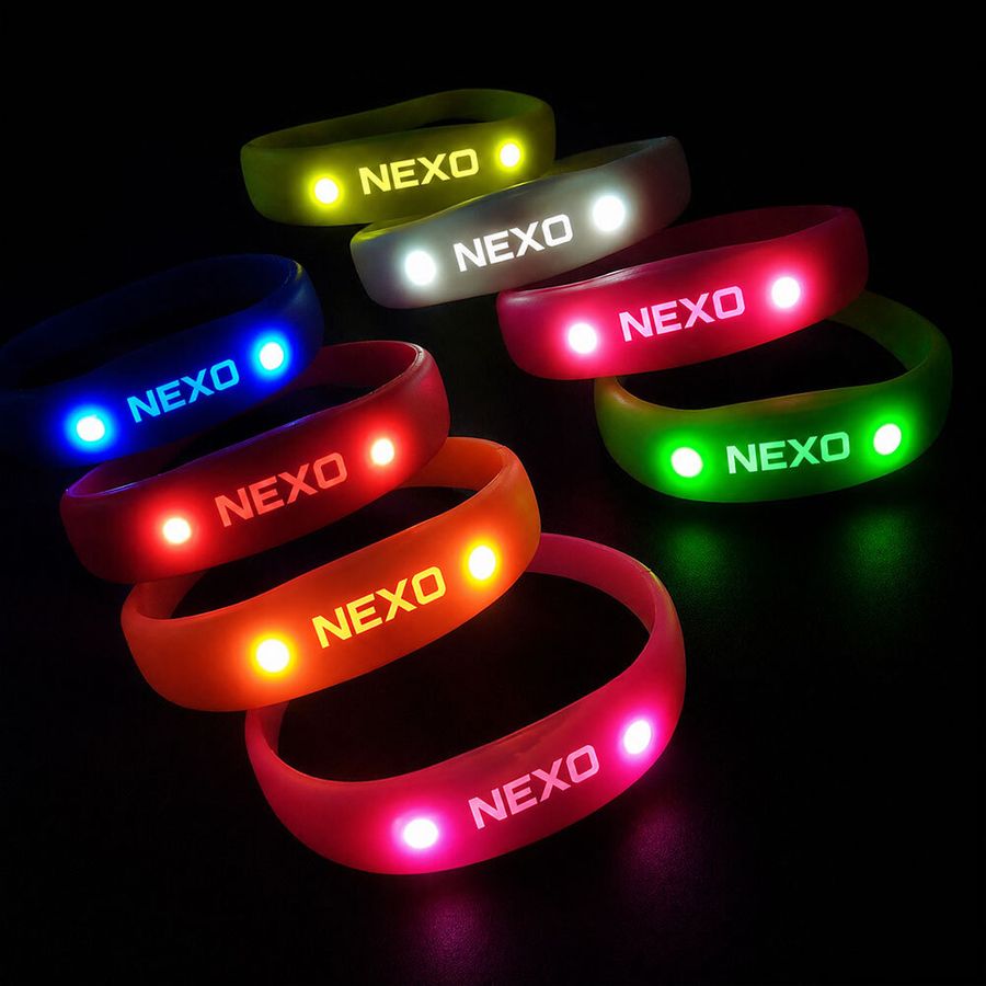 Light Up Silicone Wristbands - Custom Promo Now - UK