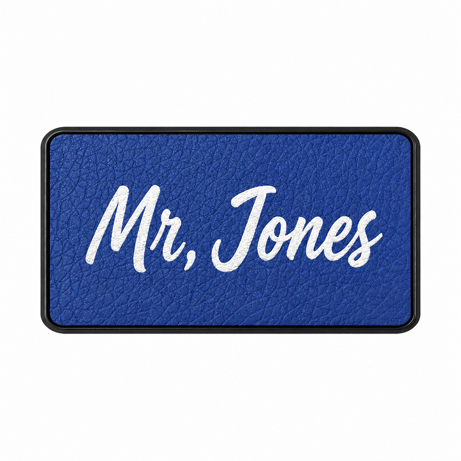 Leather Name Badges - Custom Promo Now - UK