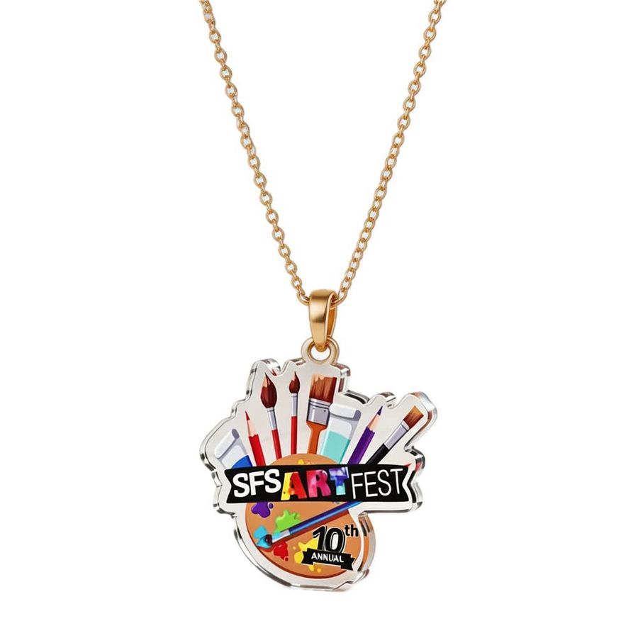 Acrylic Charm Necklaces - Custom Promo Now - UK