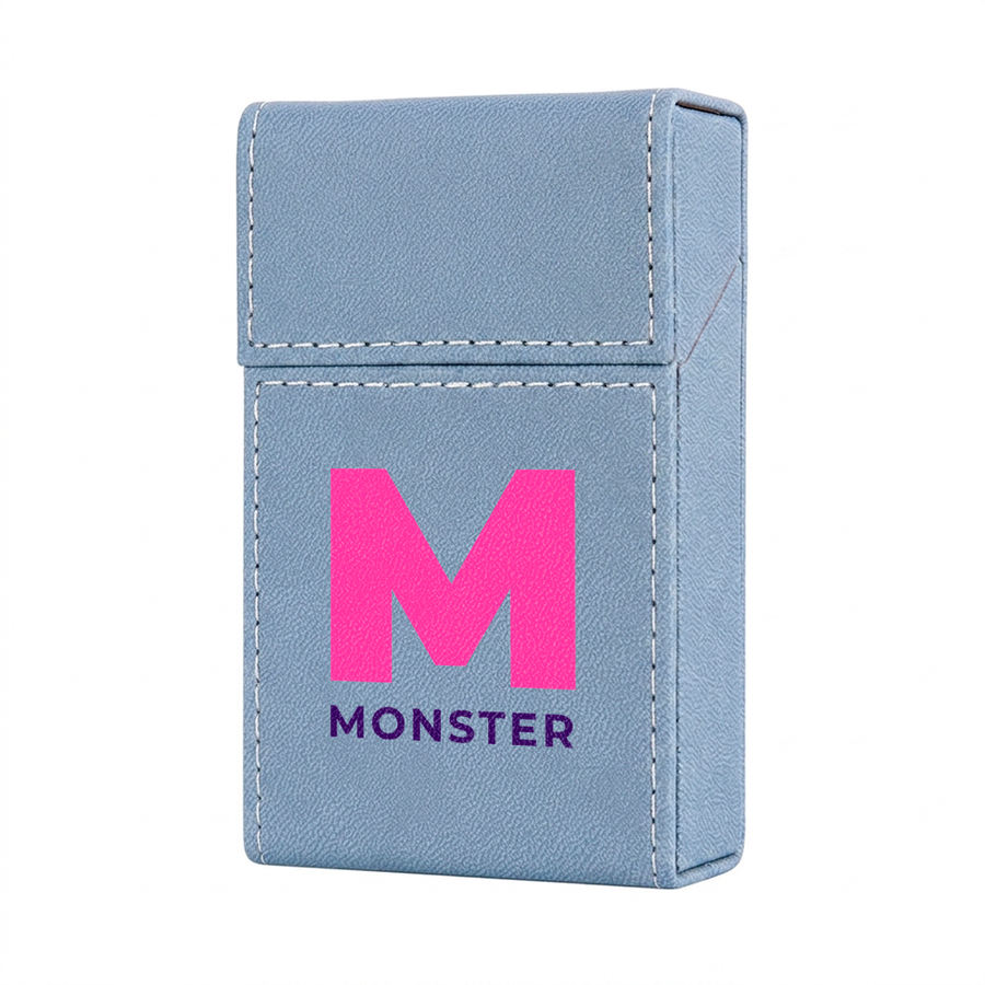 Flip Top PU Leather Full Bag Cigarette Cases - Custom Promo Now - UK
