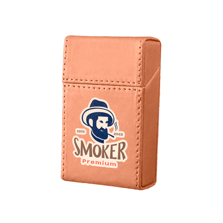 Flip Top PU Leather Full Bag Cigarette Cases - Custom Promo Now - UK